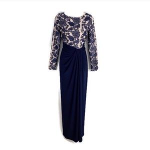 NWT LAUREN Ralph Lauren Sequin & Mesh Gown